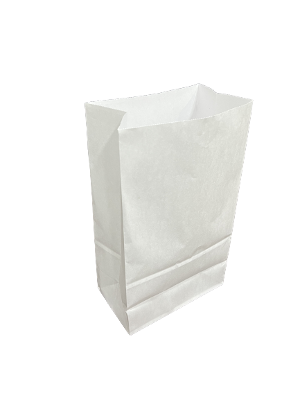 White Paper Bag LBW1 (S) 400pcs (22x13x37cm)