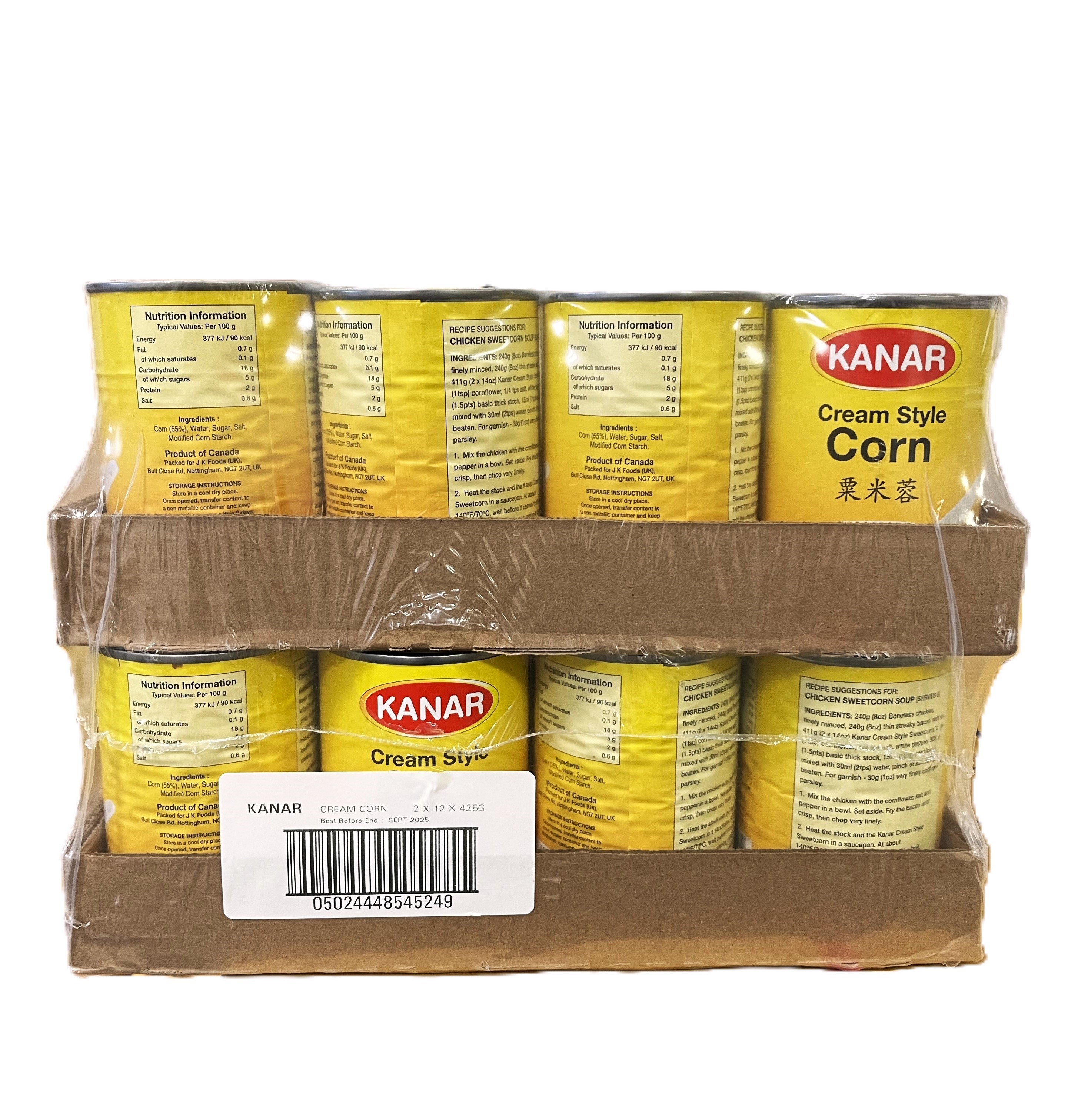 Kanar Cream Corn (24x425g)