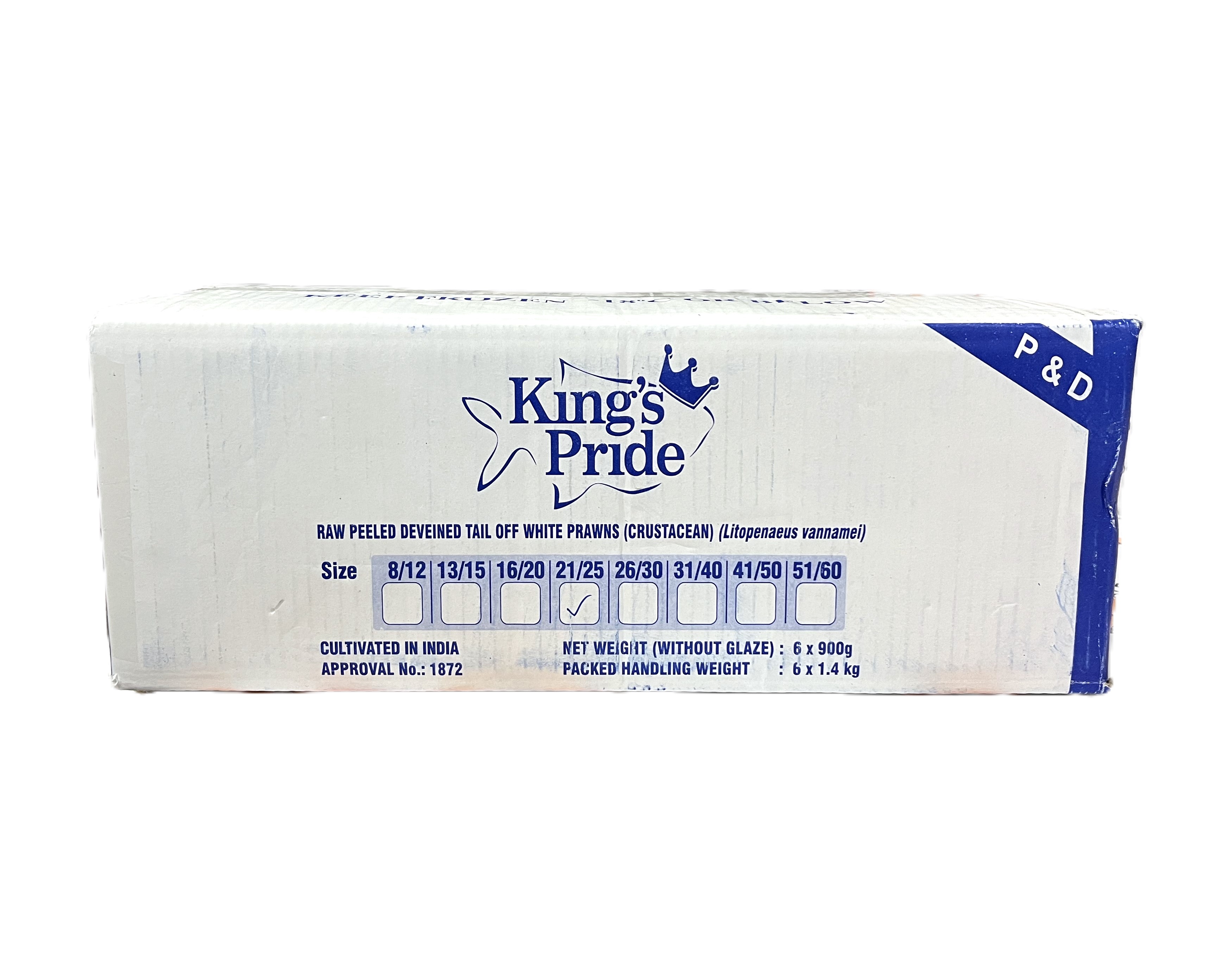 King Pride 21/25 P&D King Prawn (6x900g)