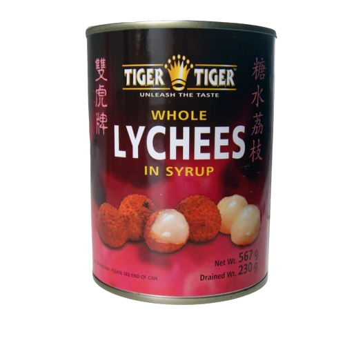 Tiger Tiger Lychees in Syrup (24x565g)