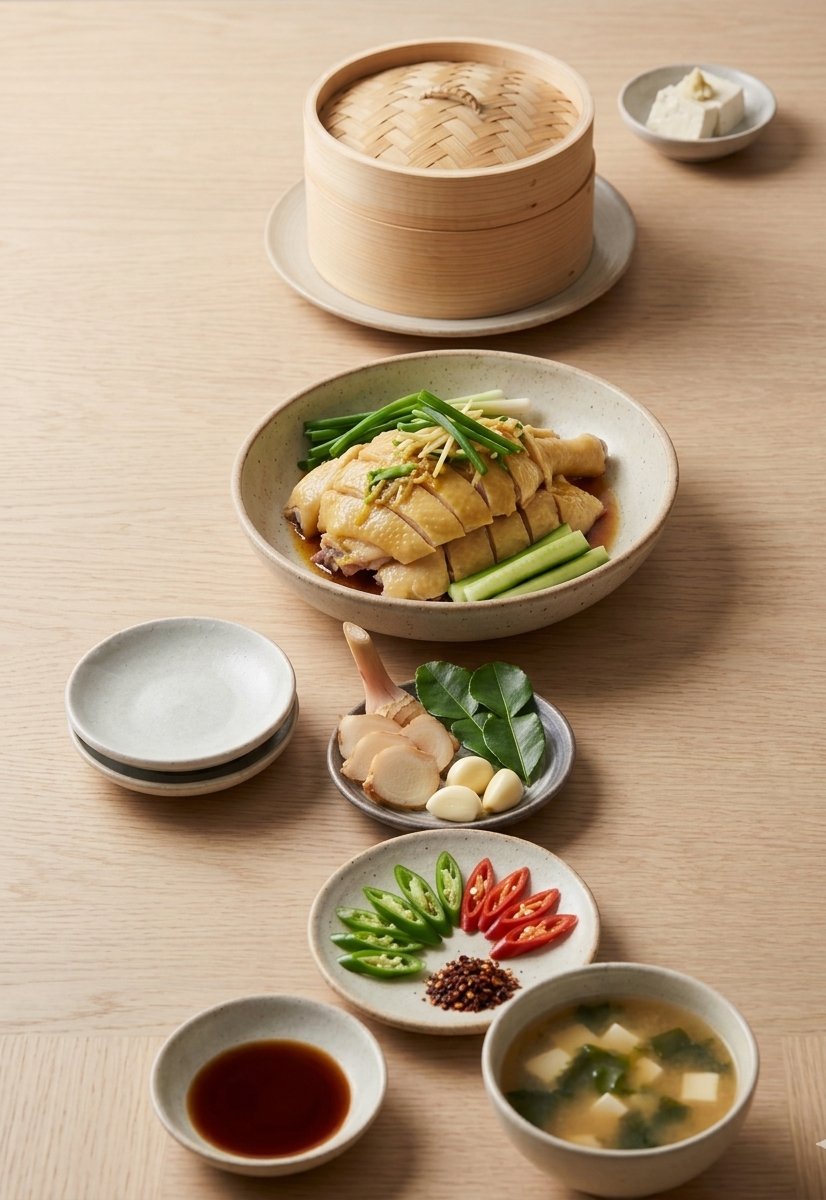 Editorial still life of a Chinese banquet table